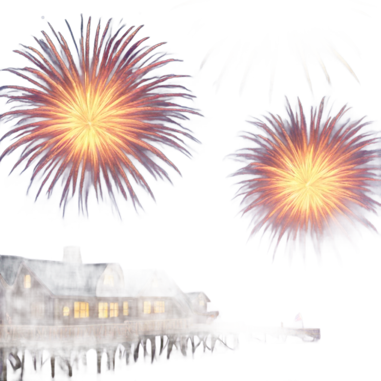 seaside fireworks emoji