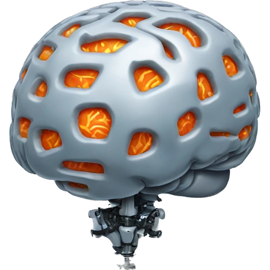 robotic brain emoji