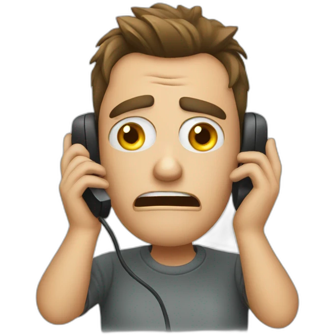Client scared of phone emoji