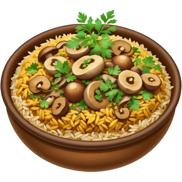 Mushroom biriyani emoji
