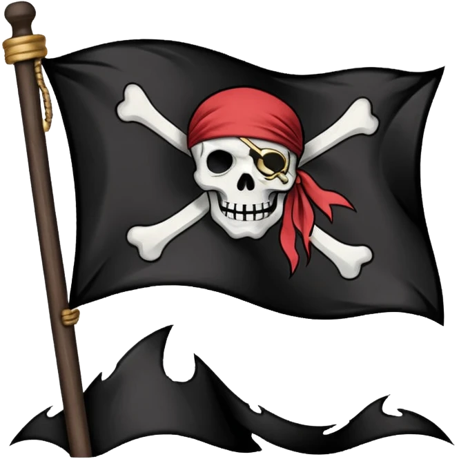 Fait moi cette emoji 🏴‍☠️ emoji