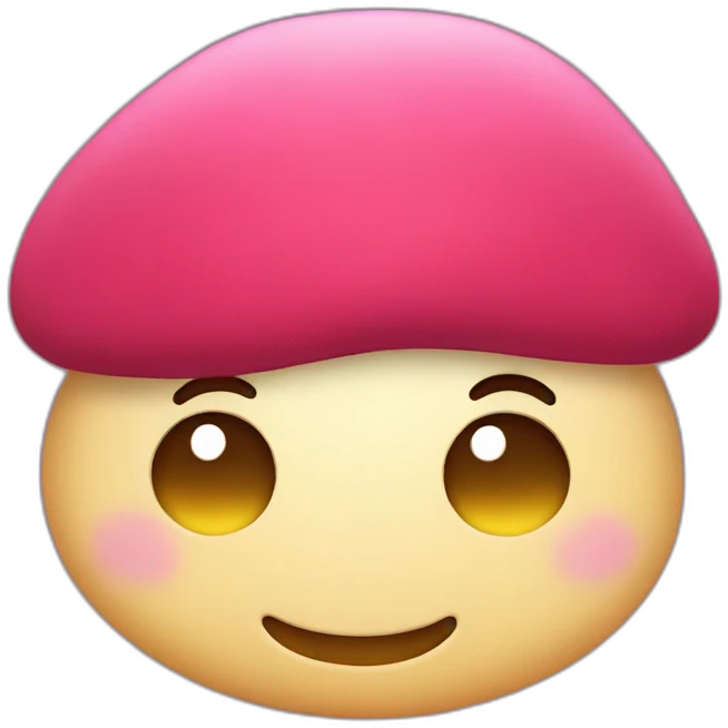 smiling blob beret emoji