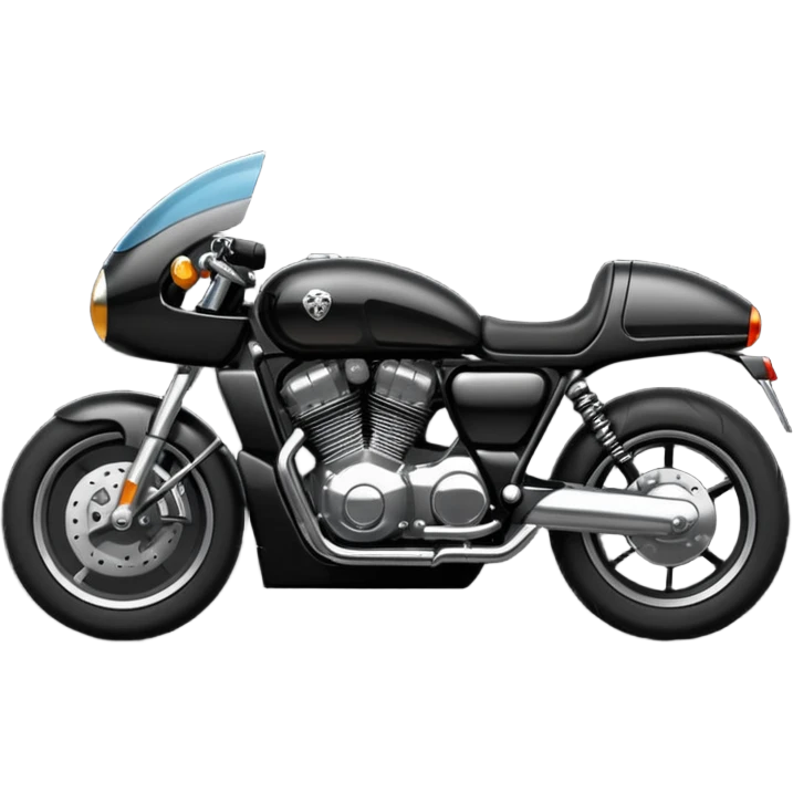 Black motorcycle emoji