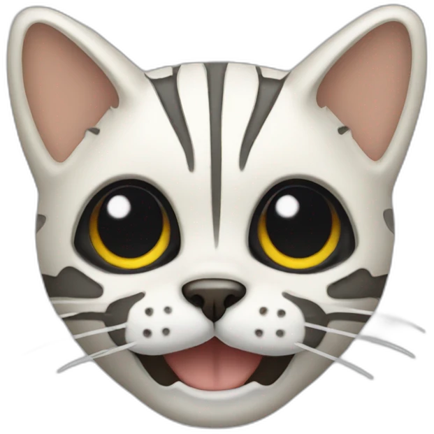 cute cat skeleton emoji