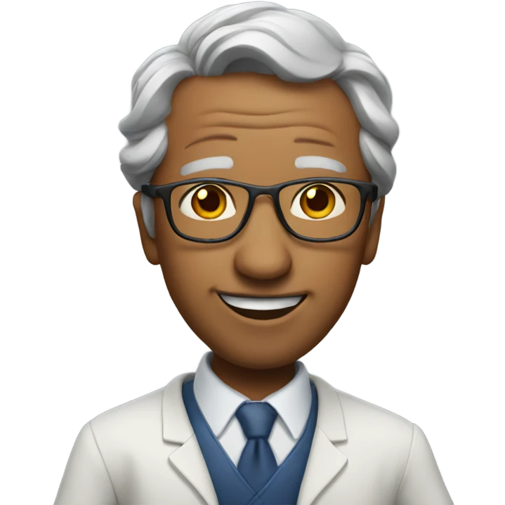 dancing professor without glasses emoji