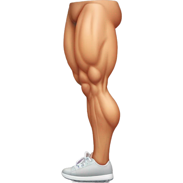 muscular leg emoji