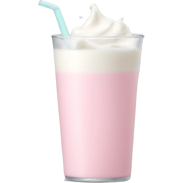 pastel pink milk emoji