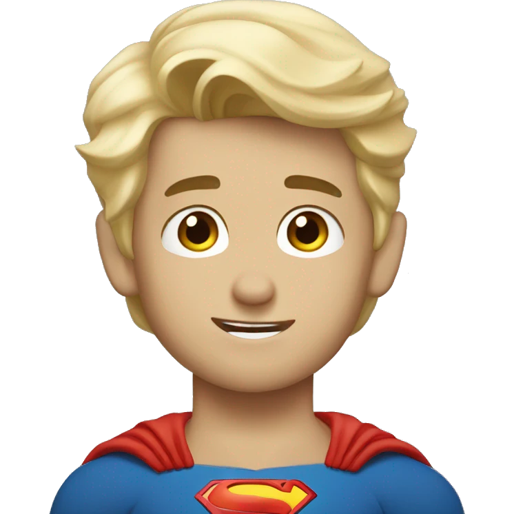 superman blonde boy emoji
