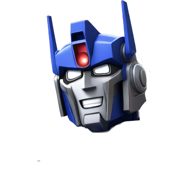 Optimus prime happy emoji