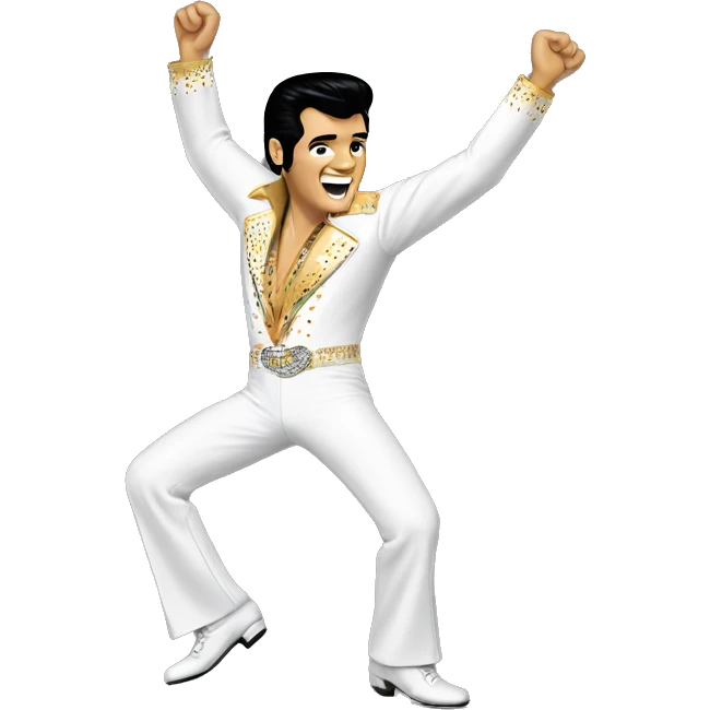 Elvis presley dancing emoji
