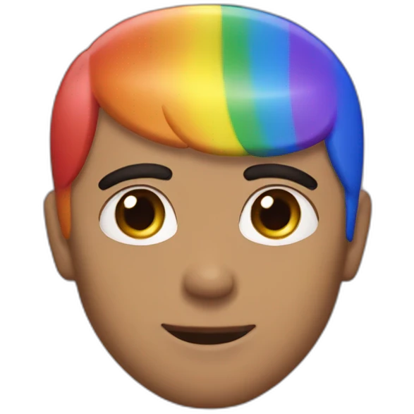 gay pride version of heart eyes emoi emoji