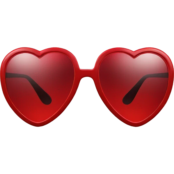 Red heart sunglasses emoji
