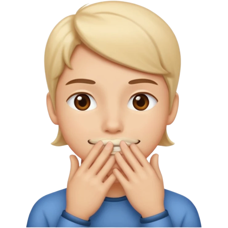 Silent face, shushing emoji