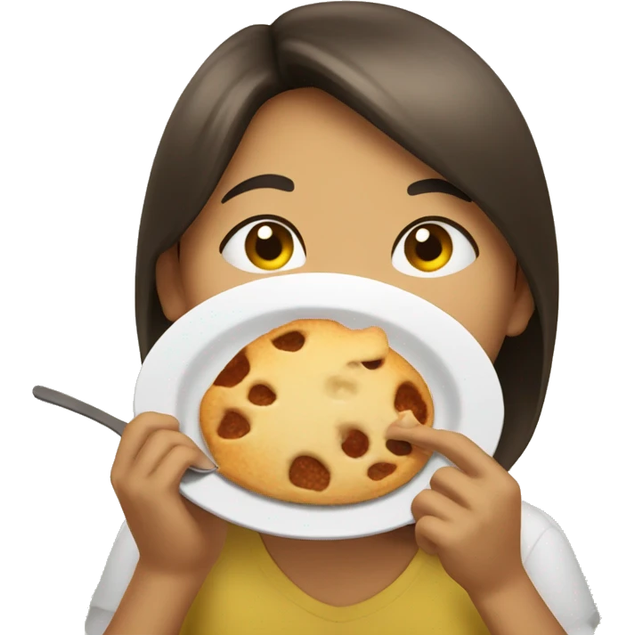 licking a plate emoji
