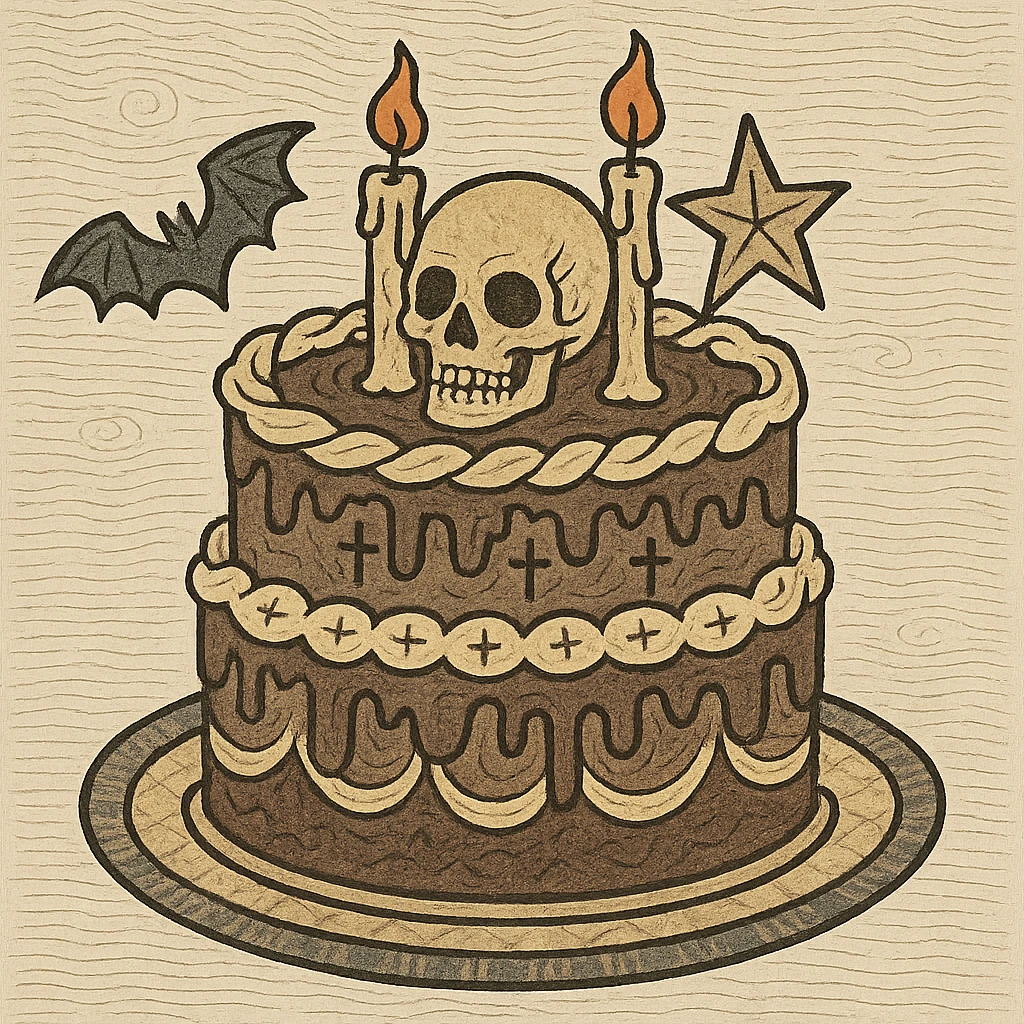 gothic cake emoji