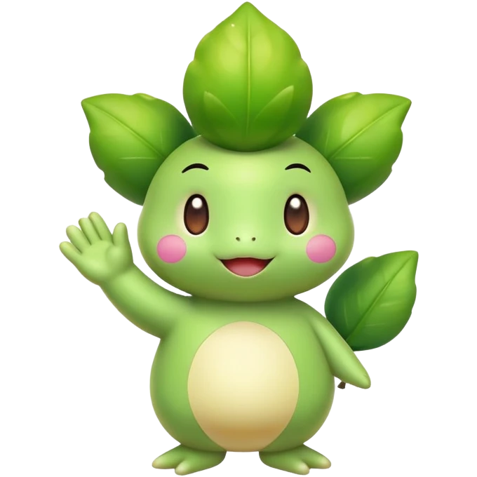 Budew waving emoji