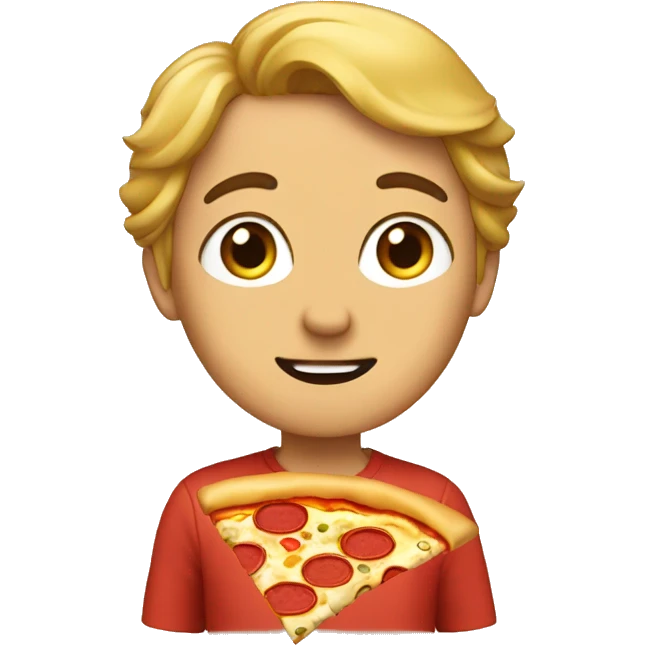 Me with pizza emoji