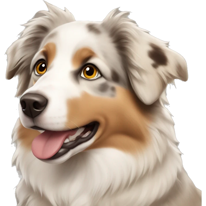 Beige australian shepherd emoji