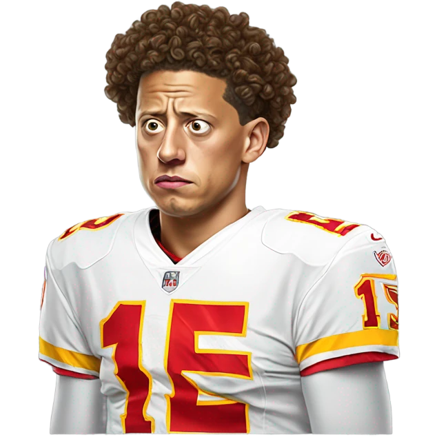 Mahomes sad emoji