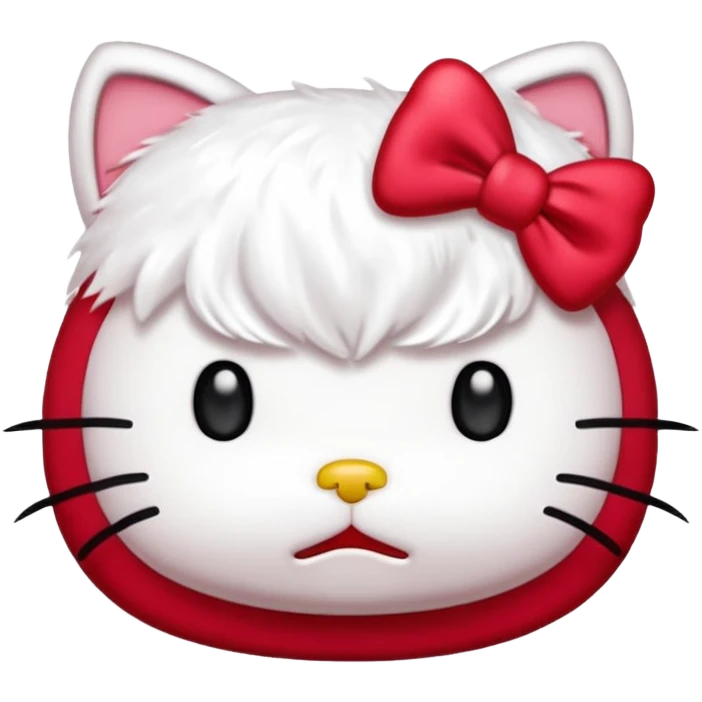 Angry hello kitty emoji