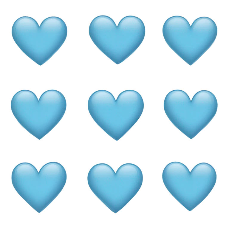 Light blue heart emoji