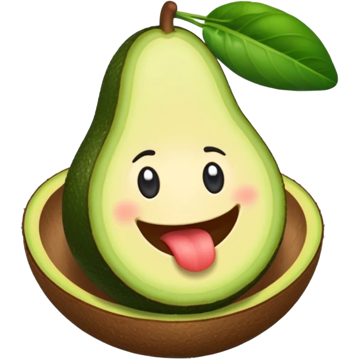 Casa de Infonafit con un aguacate con pies  brazos emoji