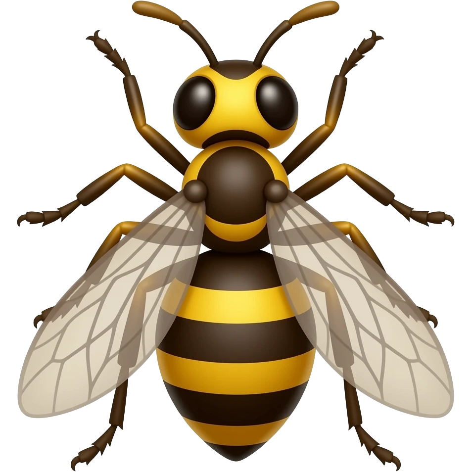Cartoon wasp emoji