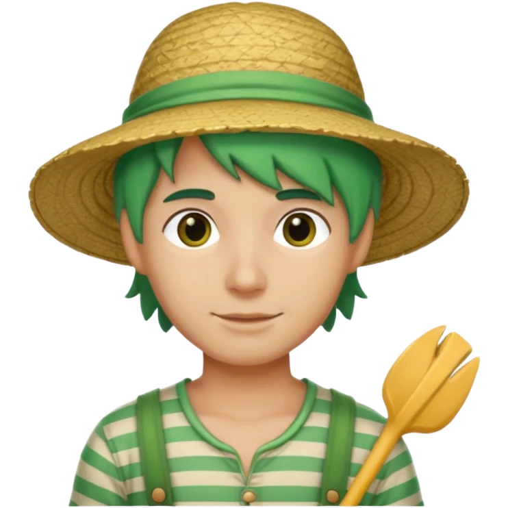 venice gondolier with green hair emoji