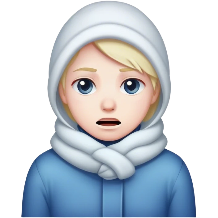 Freezing cold emoji
