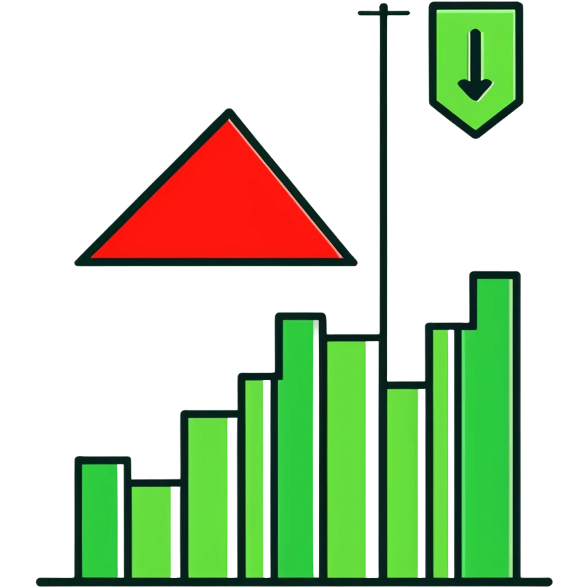 Positive growth chart with green upward trend emoji