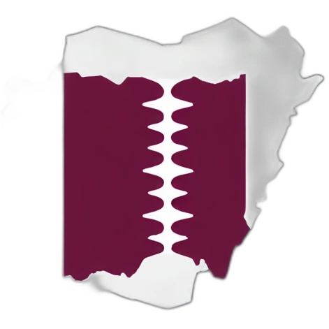 Qatar map and flag emoji