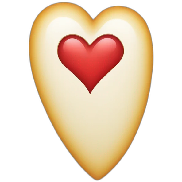 Half heart emoji