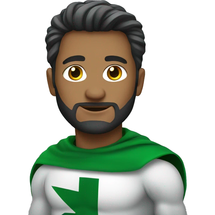 a superhero wearing pakistan clothes emoji
