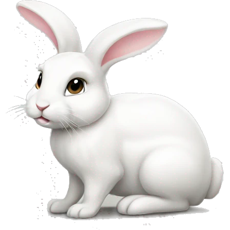 White bunny emoji