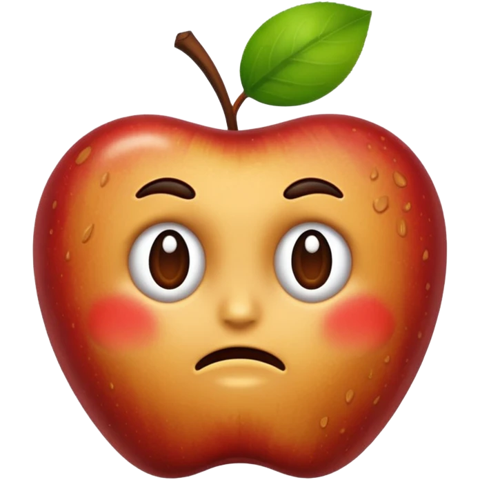 Spoiled apple emoji