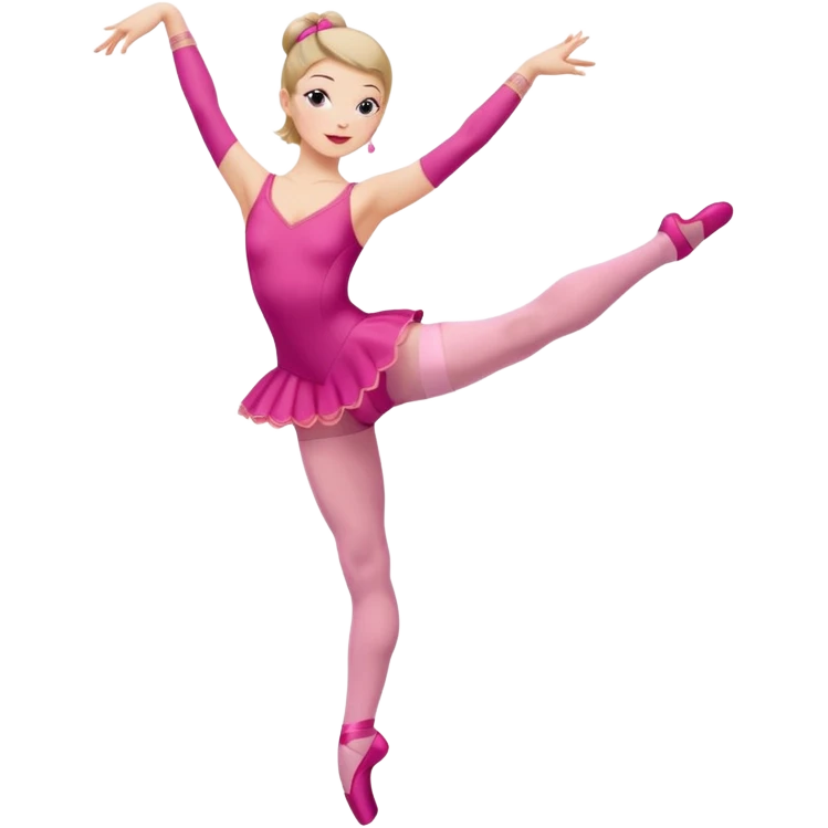 danseuse en collant emoji