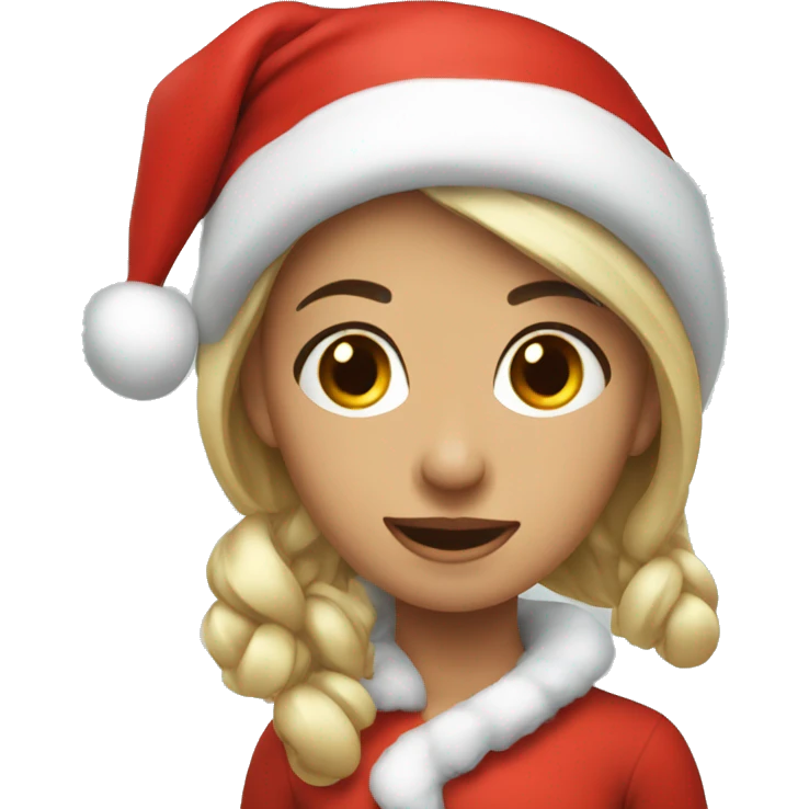 Merry Christmas girl emoji