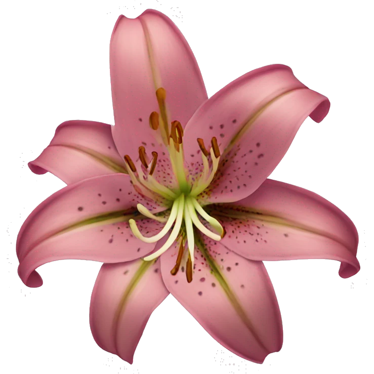 A lily flower emoji