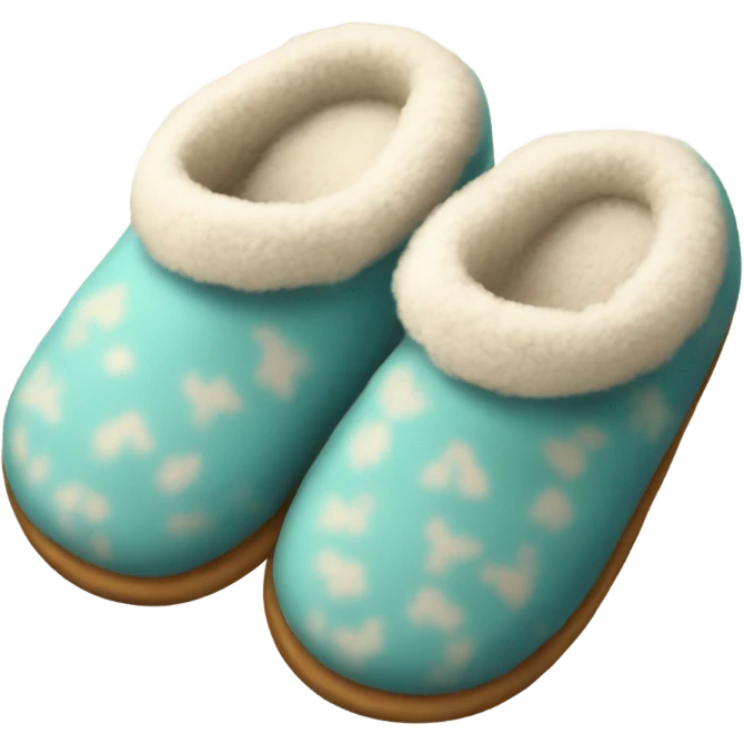 cozy slippers emoji