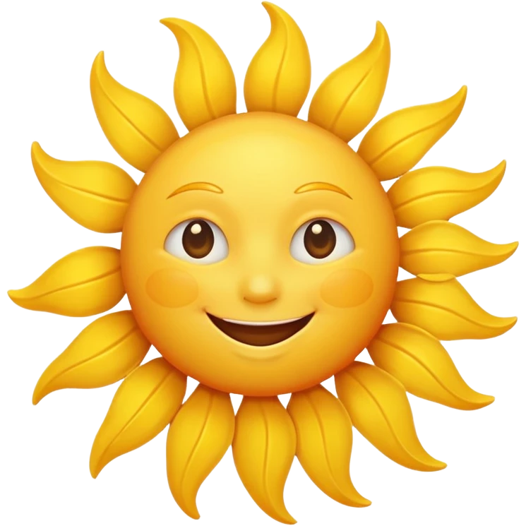 smiling sun emoji emoji