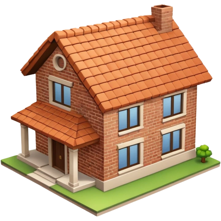 house no trees  not wooden like cartoonish almost emoji