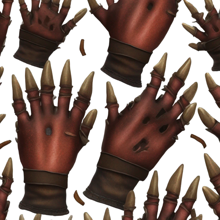 Freddy Krueger glove emoji