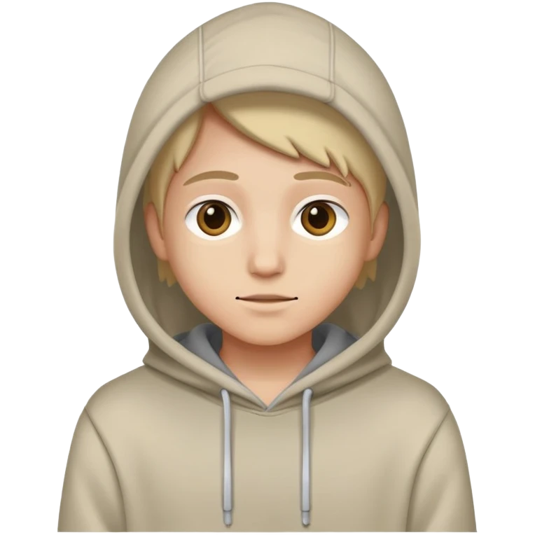 😠 wearing a hoodie emoji