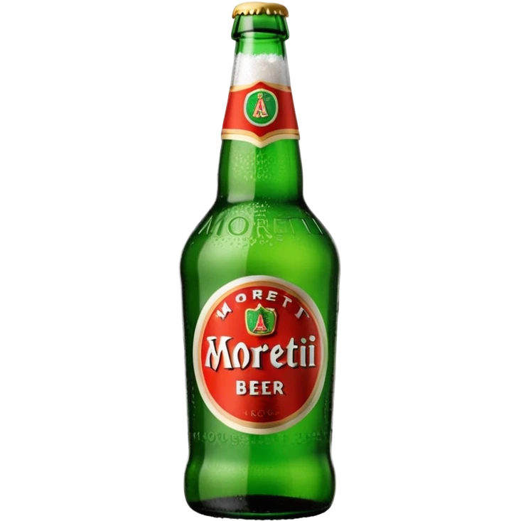 Bottiglia birra Moretti in vetro emoji