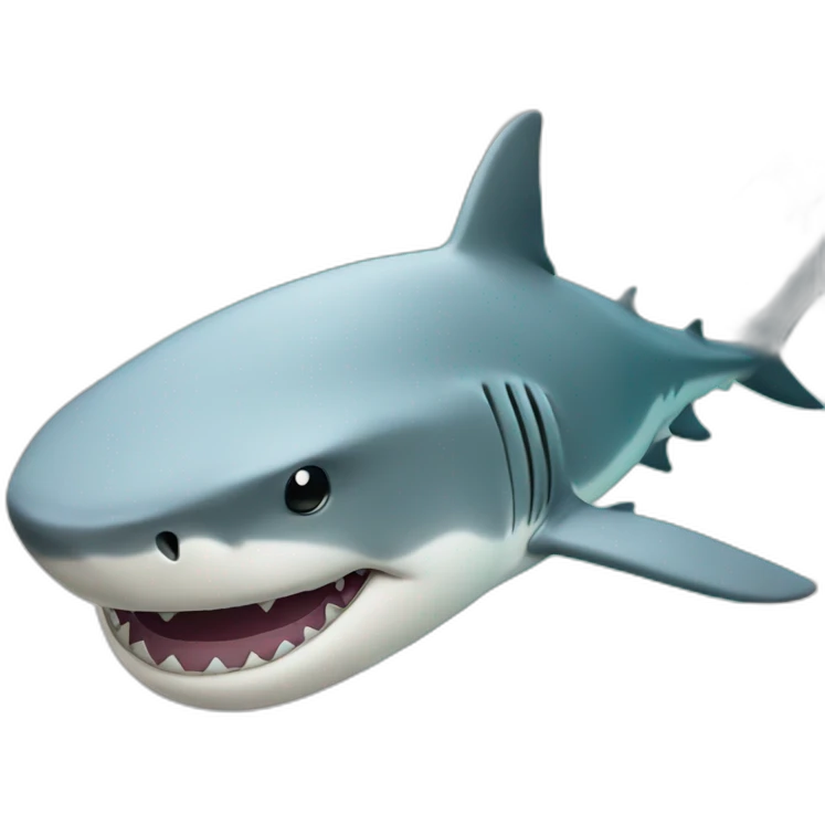 Shark in swimming pool  emoji