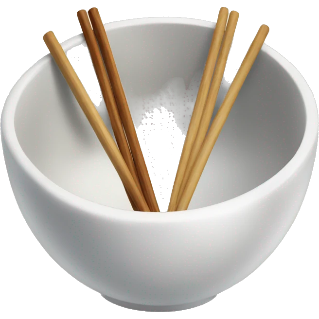 Chop sticks in a bowl emoji