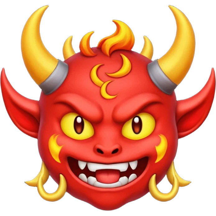 tạo cho tôi emoji demon nữ màu tím  emoji