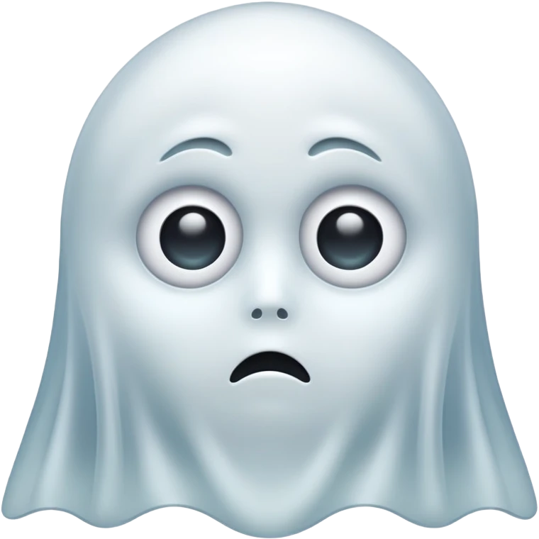 Ghost with sleepy eyes emoji