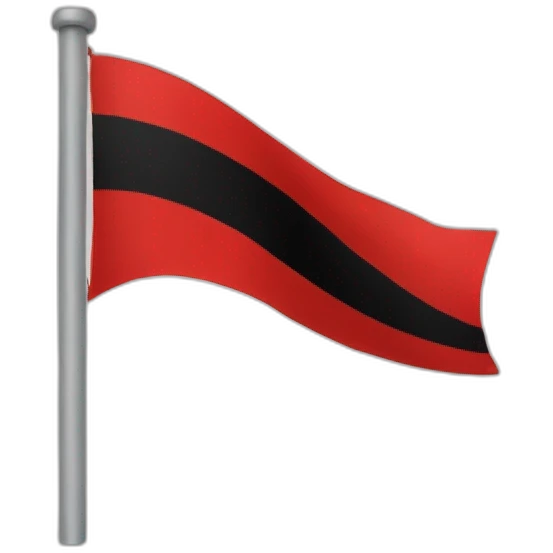 red and black flag emoji