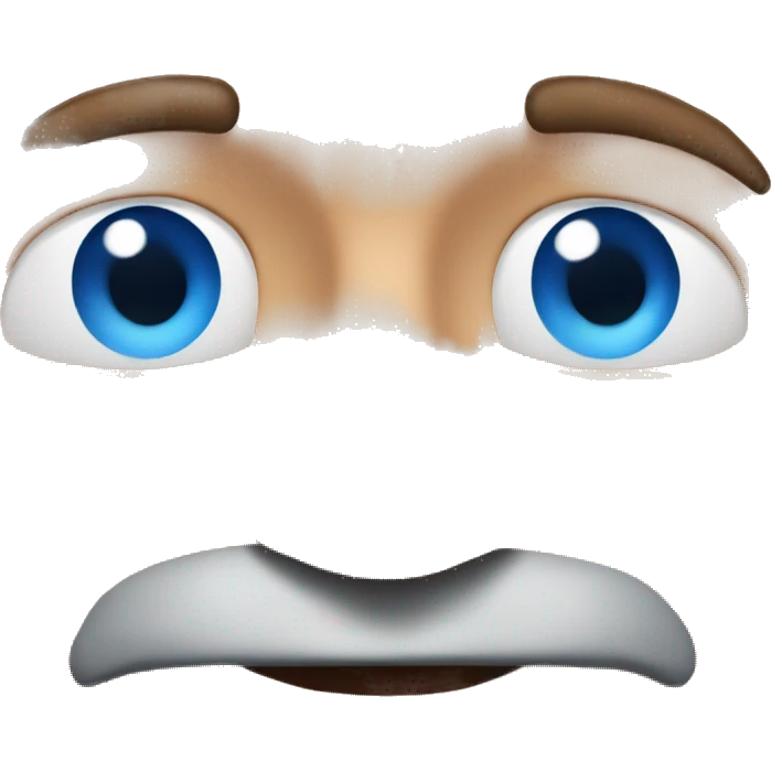 Robin williams with blue eyes emoji